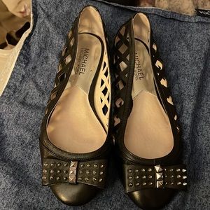 Michael KORS studded bow flats